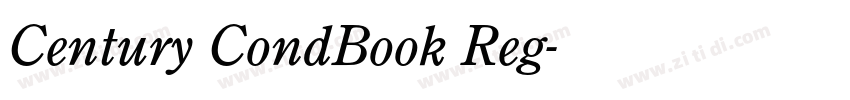 Century CondBook Reg字体转换